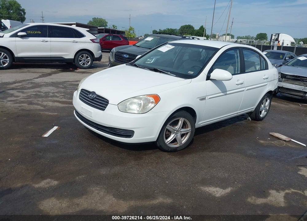 2007 HYUNDAI ACCENT GLS VIN: KMHCN46CX7U143902