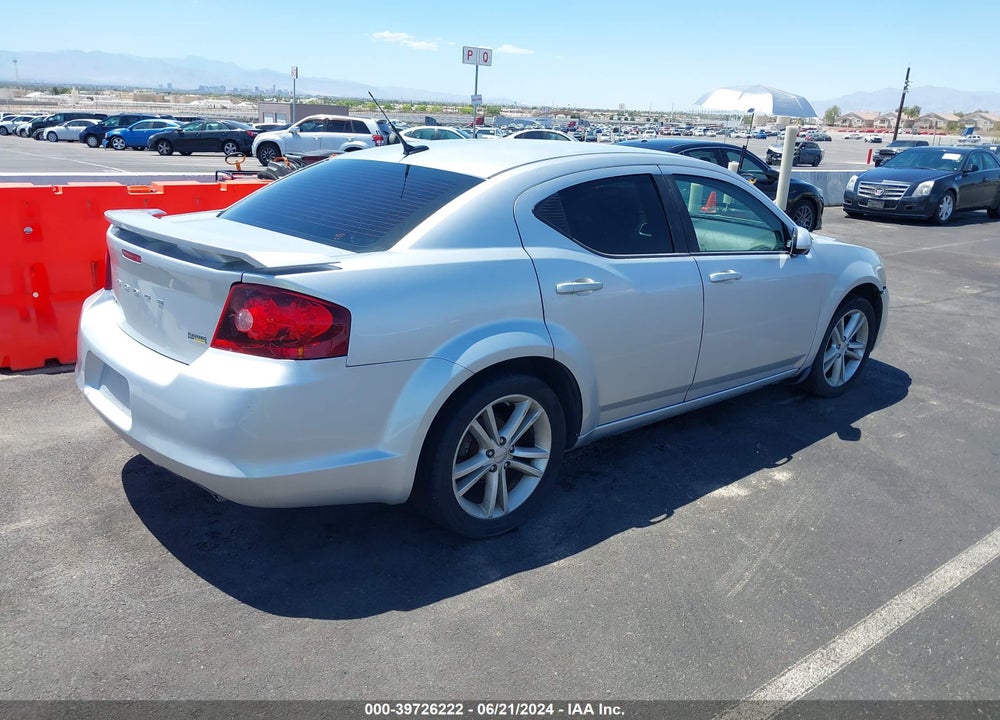 2011 DODGE AVENGER MAINSTREET VIN: 1B3BD1FG1BN517113