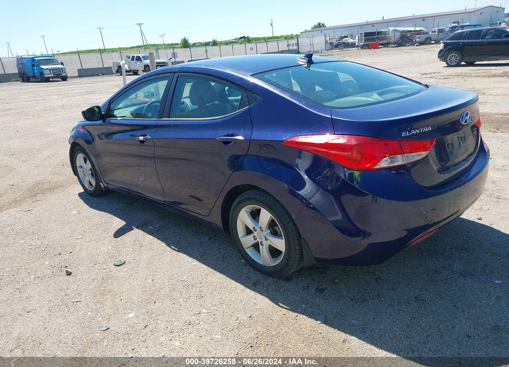 2013 HYUNDAI ELANTRA GLS VIN: 5NPDH4AE5DH279479
