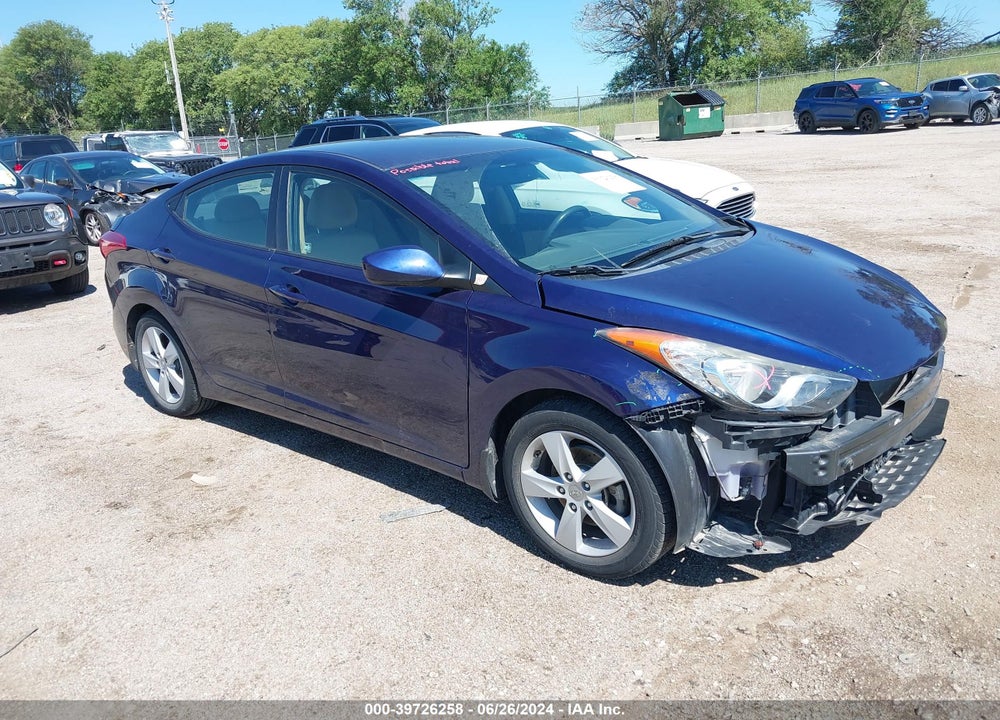 2013 HYUNDAI ELANTRA GLS VIN: 5NPDH4AE5DH279479