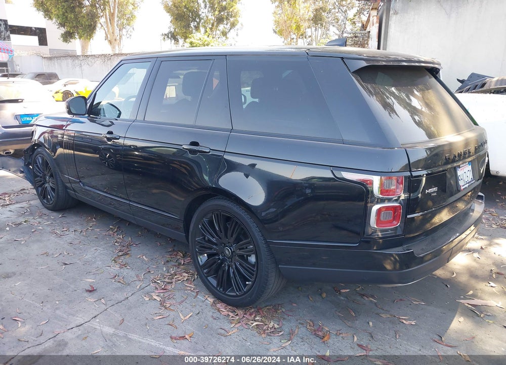 2020 LAND ROVER RANGE ROVER P525 HSE VIN: SALGS2SE5LA597604