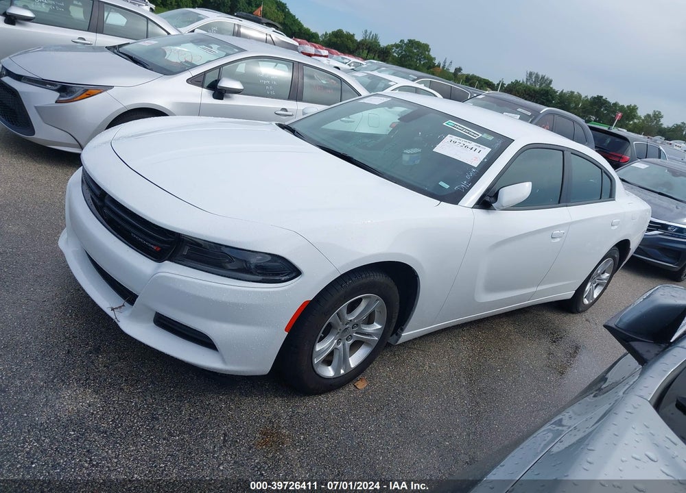 2022 DODGE CHARGER SXT RWD VIN: 2C3CDXBG6NH255635