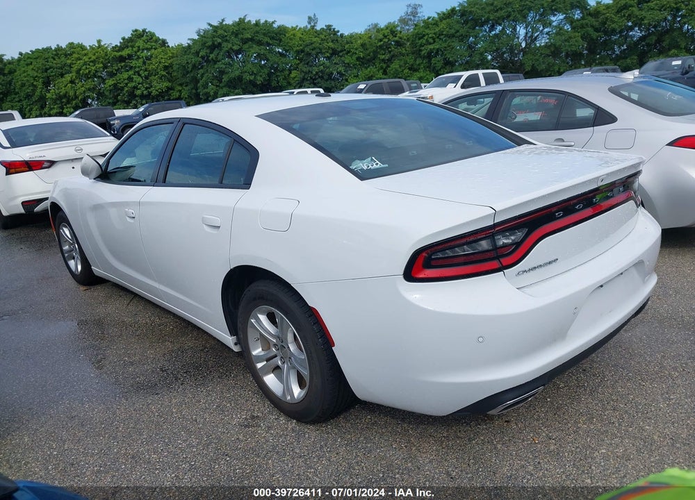 2022 DODGE CHARGER SXT RWD VIN: 2C3CDXBG6NH255635