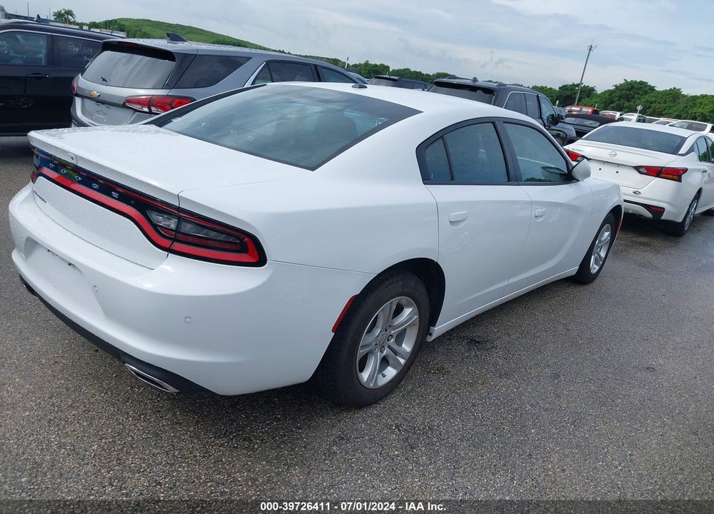 2022 DODGE CHARGER SXT RWD VIN: 2C3CDXBG6NH255635