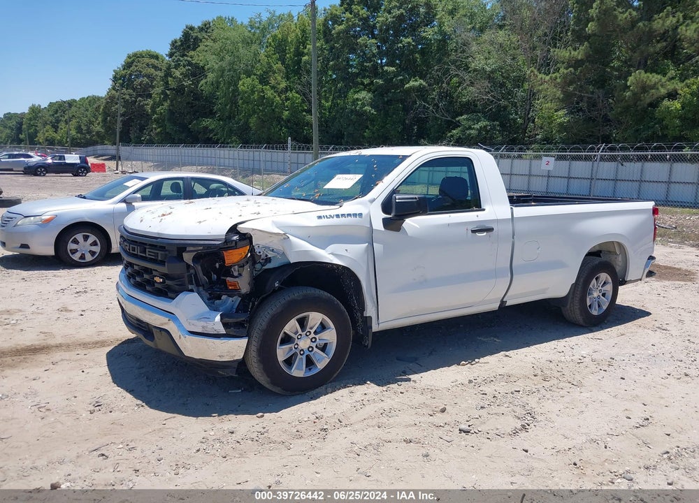 2022 CHEVROLET SILVERADO 1500 2WD REGULAR CAB LONG BED WT VIN: 3GCNAAED7NG657515