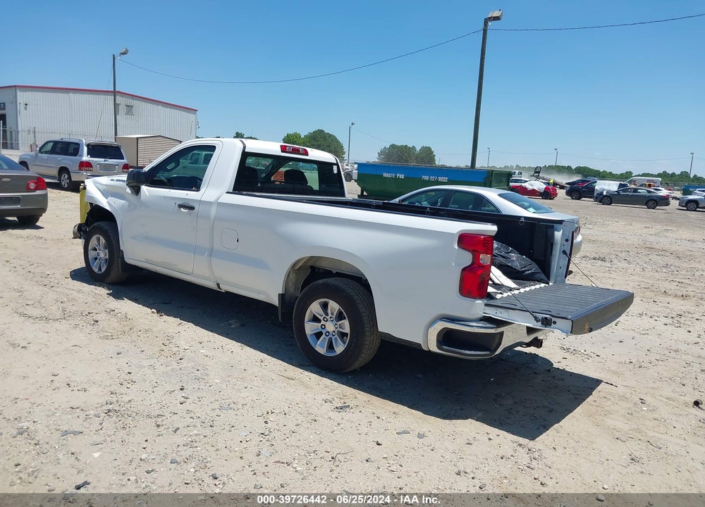 2022 CHEVROLET SILVERADO 1500 2WD REGULAR CAB LONG BED WT VIN: 3GCNAAED7NG657515