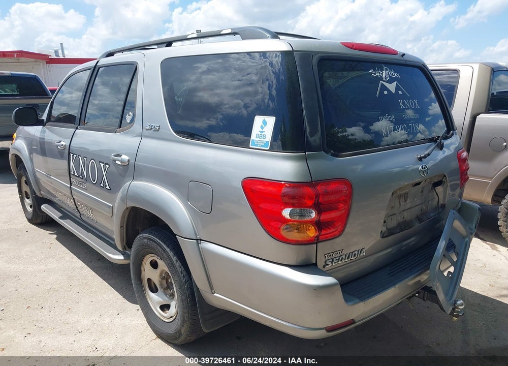 2002 TOYOTA SEQUOIA SR5 V8 VIN: 5TDZT34A52S113221