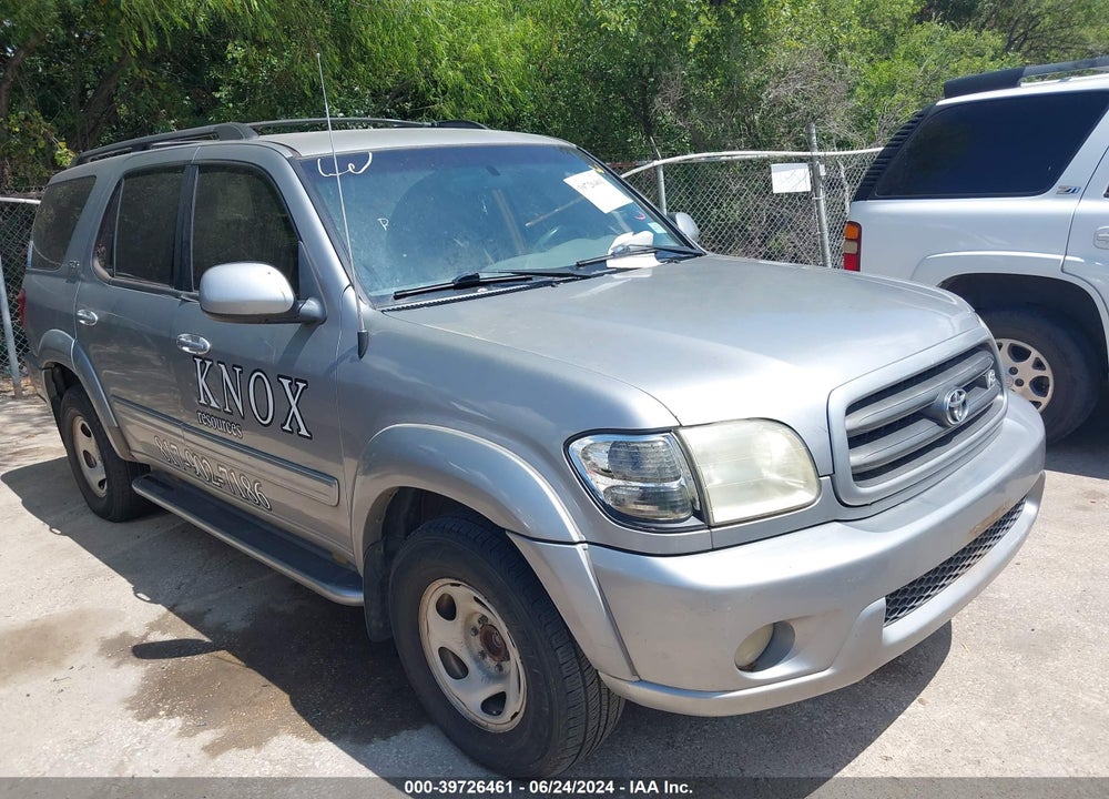 2002 TOYOTA SEQUOIA SR5 V8 VIN: 5TDZT34A52S113221