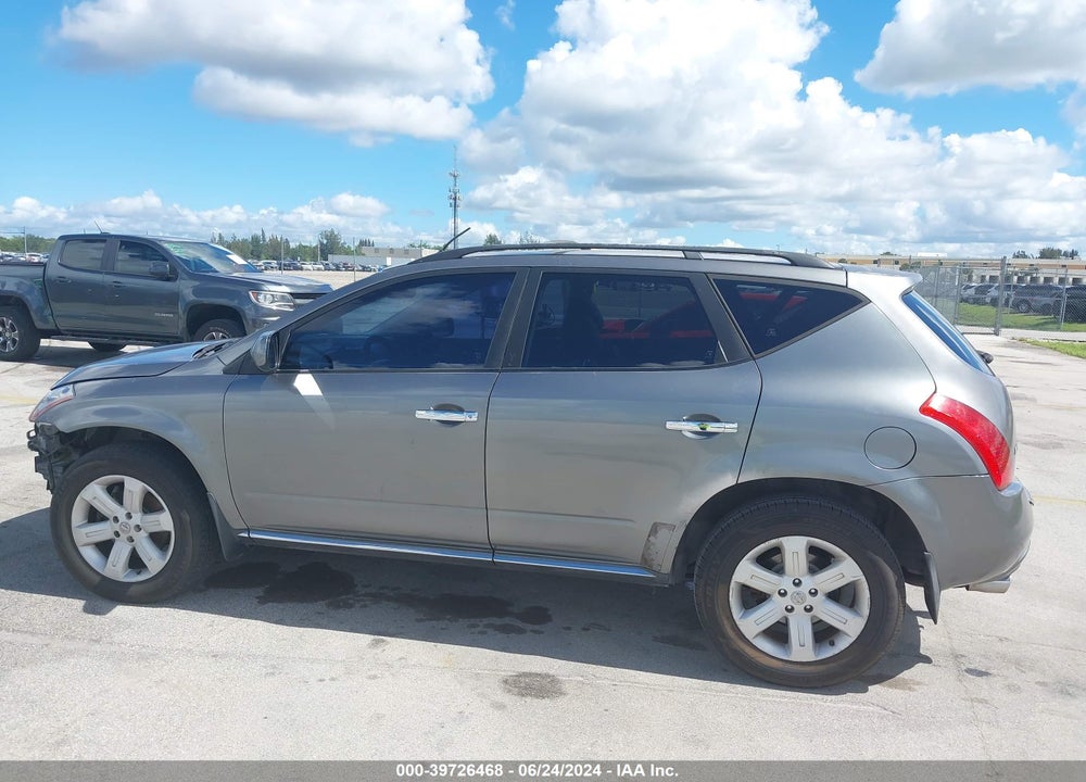 2006 NISSAN MURANO SL VIN: JN8AZ08T06W428640