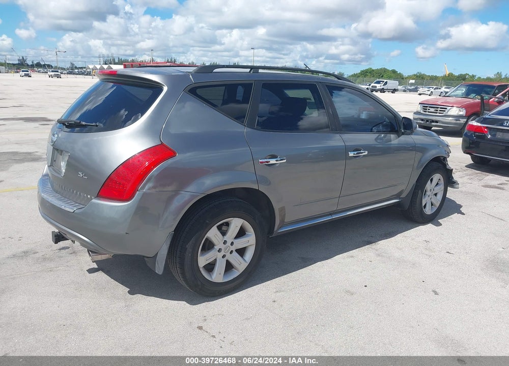 2006 NISSAN MURANO SL VIN: JN8AZ08T06W428640