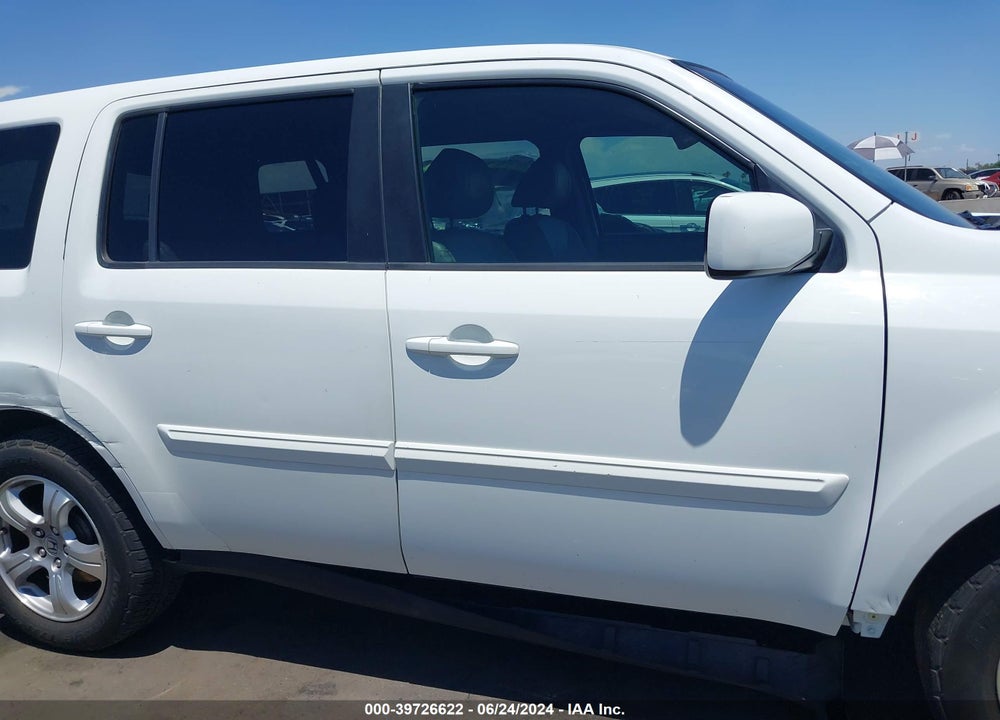 2012 HONDA PILOT EX-L VIN: 5FNYF3H59CB033314