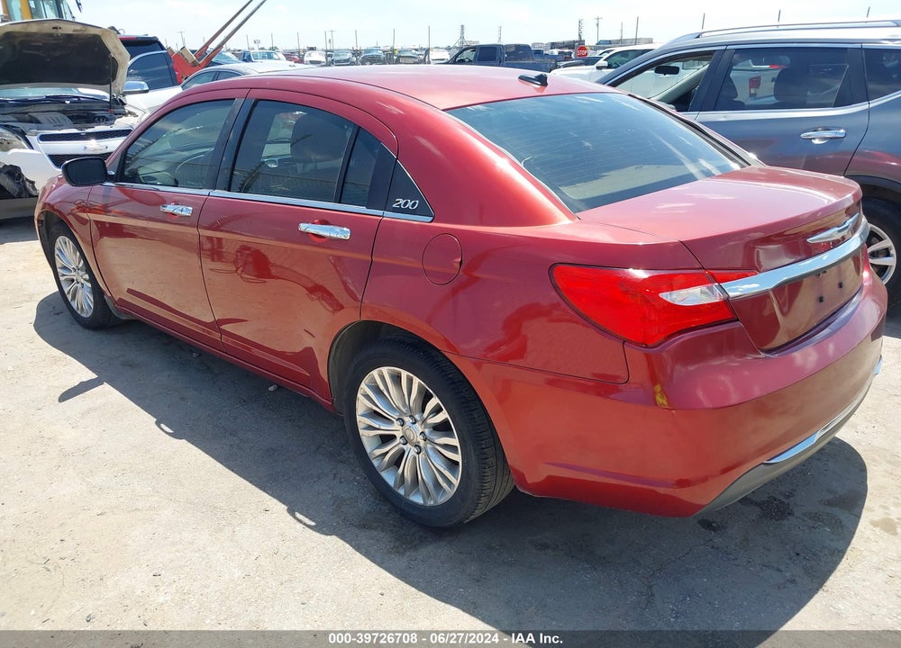 2012 CHRYSLER 200 LIMITED VIN: 1C3CCBCG8CN124103