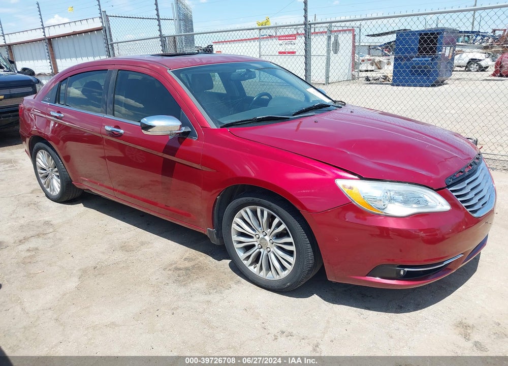 2012 CHRYSLER 200 LIMITED VIN: 1C3CCBCG8CN124103