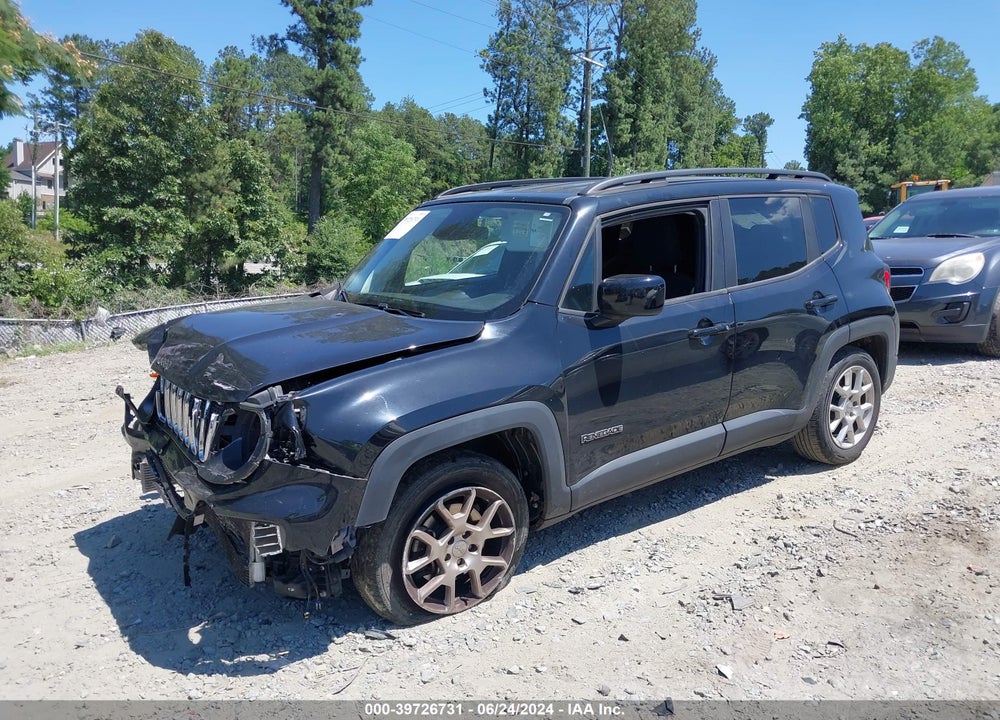 2019 JEEP RENEGADE LATITUDE FWD VIN: ZACNJABBXKPK82634