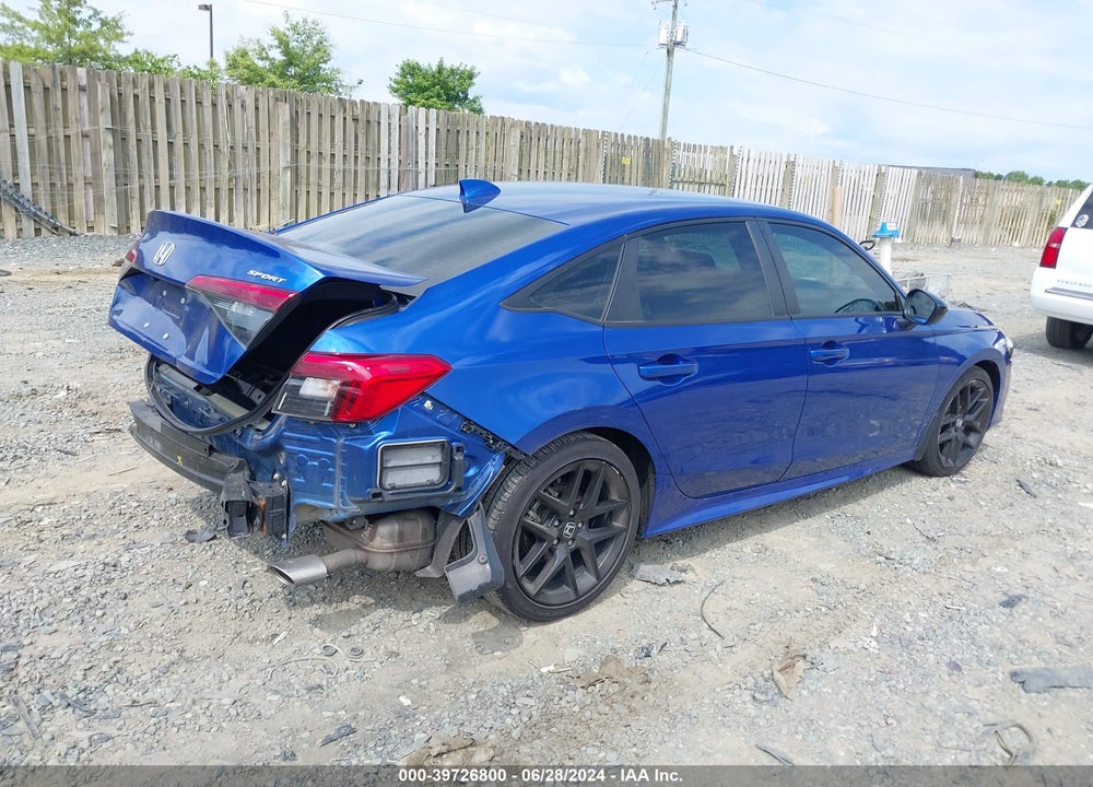 2022 HONDA CIVIC SPORT VIN: 2HGFE2F5XNH546951