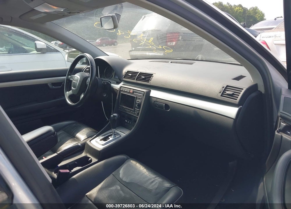 2007 AUDI A4 2.0T VIN: WAUAF78E57A236222