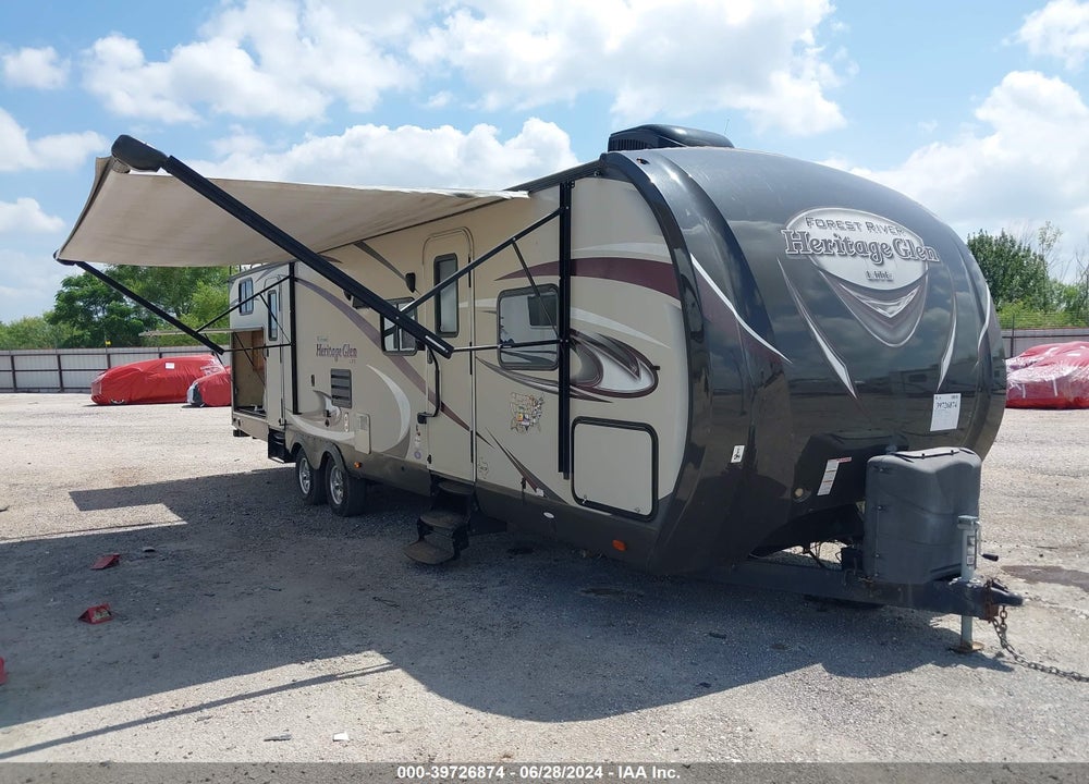 2015 FOREST RIVER WILDWOOD HERITAGE GLEN LITE 312 VIN: 4X4TWBG21FU007873