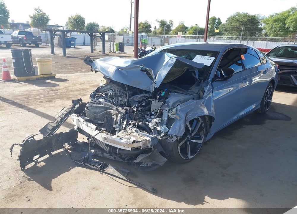2022 HONDA ACCORD SPORT VIN: 1HGCV1F3XNA037002