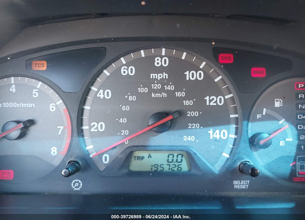 2001 HONDA ACCORD 3.0 EX VIN: 1HGCG22521A009180