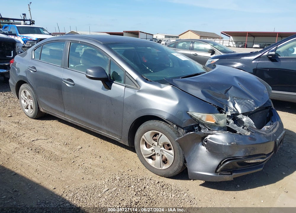 2013 HONDA CIVIC LX VIN: 19XFB2F58DE025664