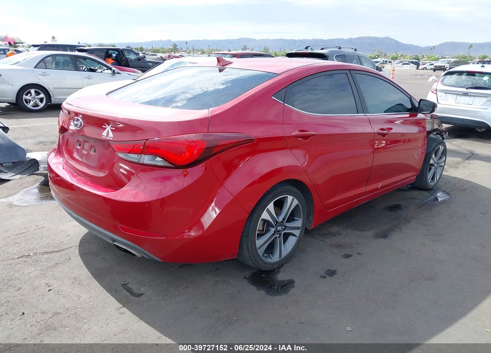 2014 HYUNDAI ELANTRA SPORT VIN: KMHDH4AH2EU078250