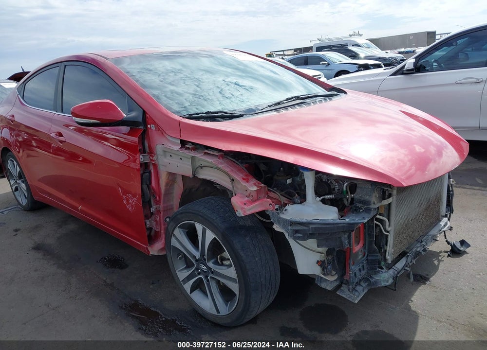 2014 HYUNDAI ELANTRA SPORT VIN: KMHDH4AH2EU078250