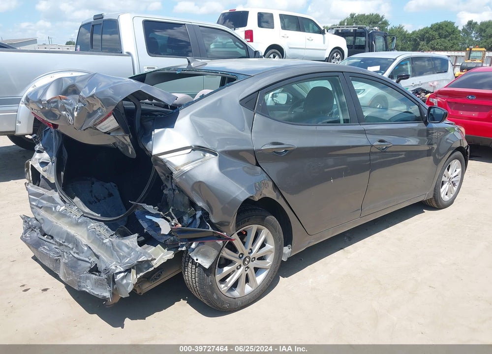 2014 HYUNDAI ELANTRA SE VIN: 5NPDH4AE7EH506754