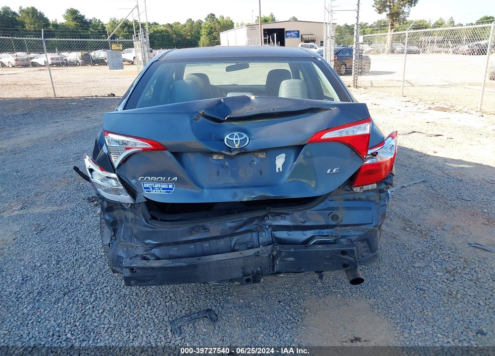 2015 TOYOTA COROLLA LE VIN: 5YFBURHE8FP329464