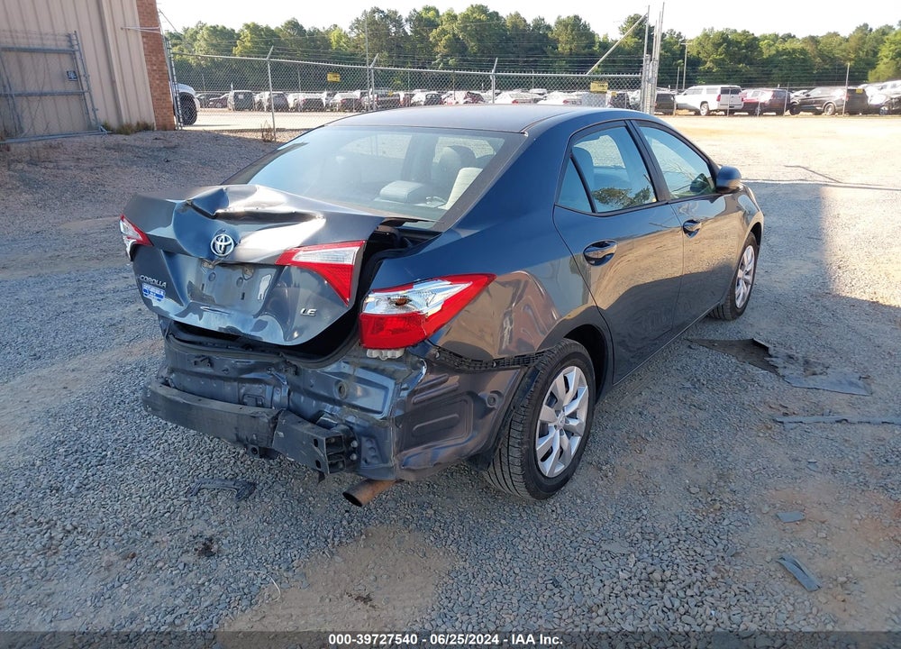 2015 TOYOTA COROLLA LE VIN: 5YFBURHE8FP329464