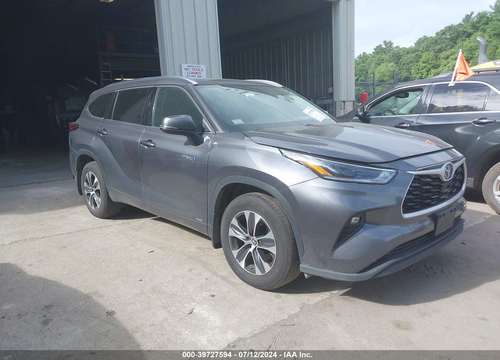 2021 TOYOTA HIGHLANDER HYBRID XLE VIN: 5TDHBRCH5MS535721