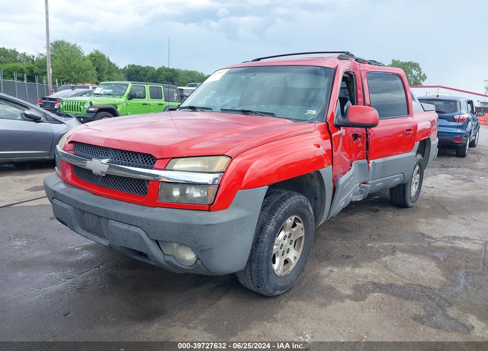 2002 CHEVROLET AVALANCHE 1500 VIN: 3GNEK13TX2G197759