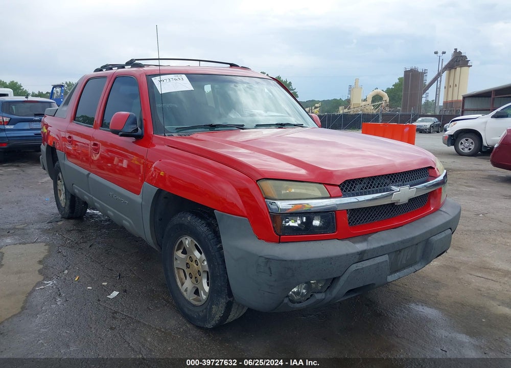 2002 CHEVROLET AVALANCHE 1500 VIN: 3GNEK13TX2G197759