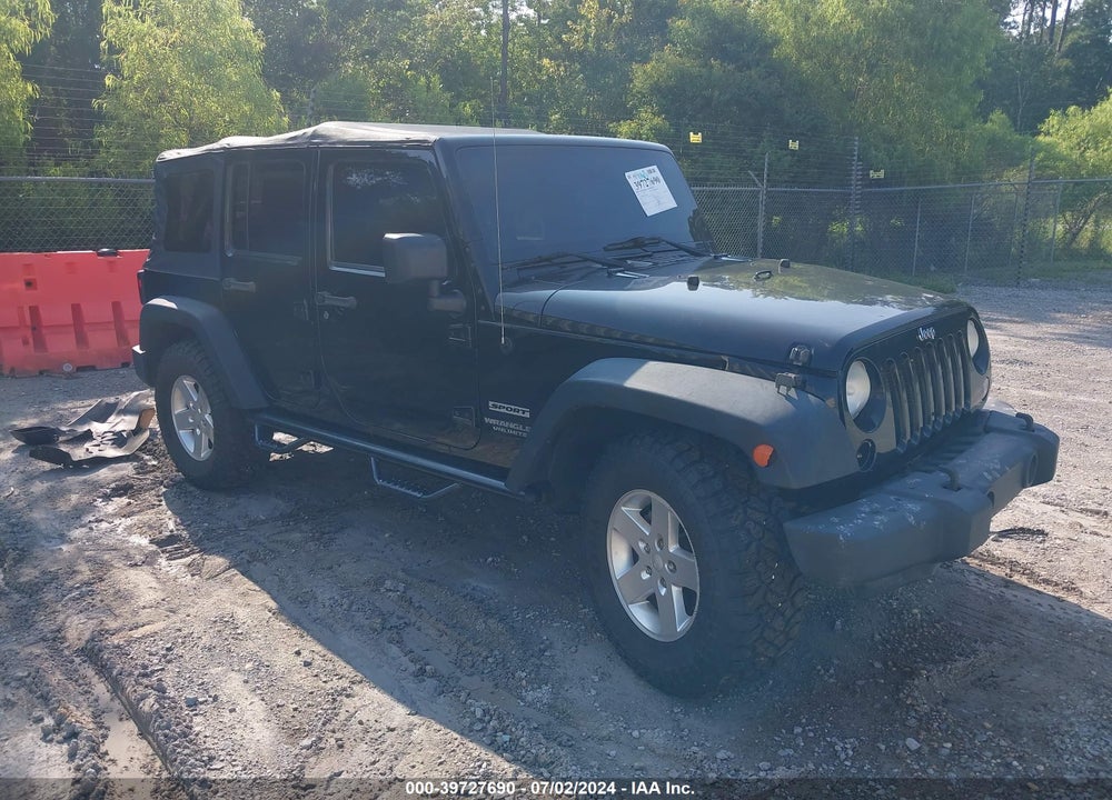 2014 JEEP WRANGLER UNLIMITED SPORT VIN: 1C4HJWDG2EL195521