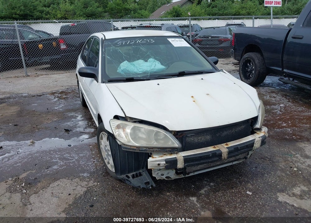 2004 HONDA CIVIC LX VIN: 2HGES16514H625468