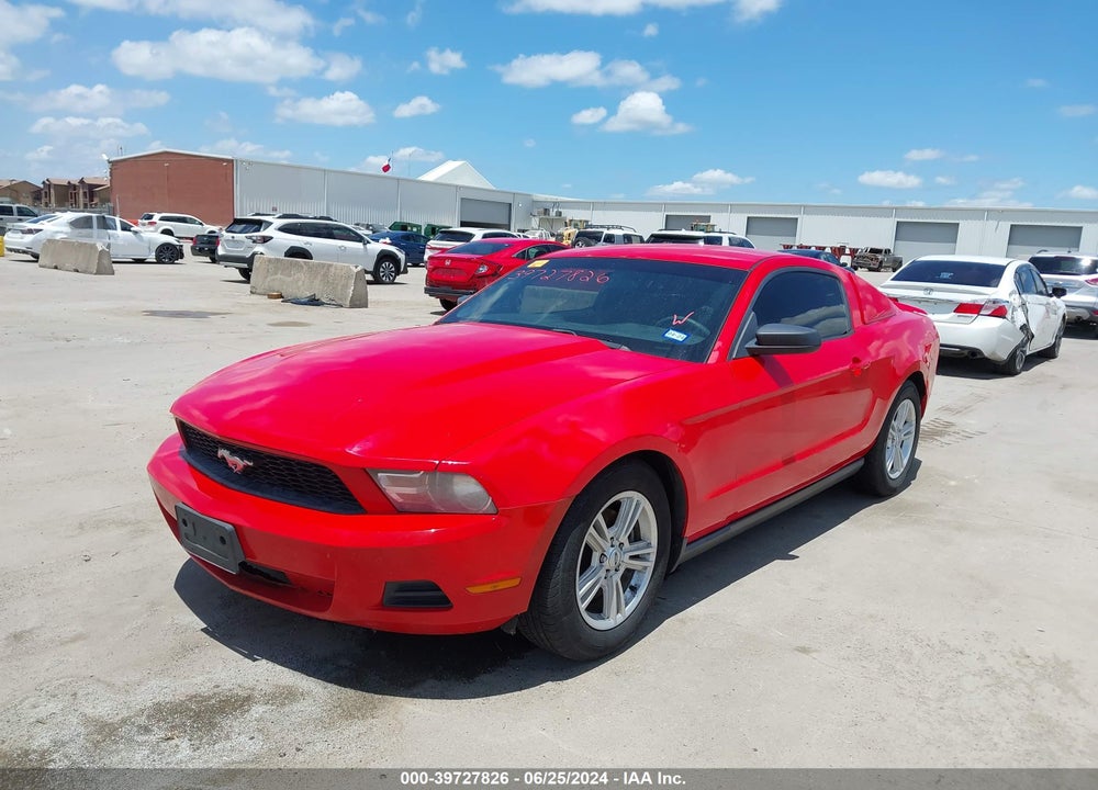 2012 FORD MUSTANG V6 VIN: 1ZVBP8AM4C5260507
