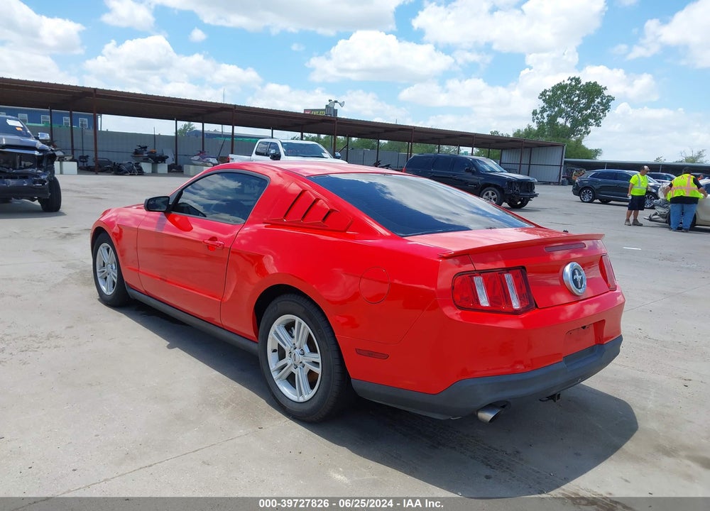 2012 FORD MUSTANG V6 VIN: 1ZVBP8AM4C5260507