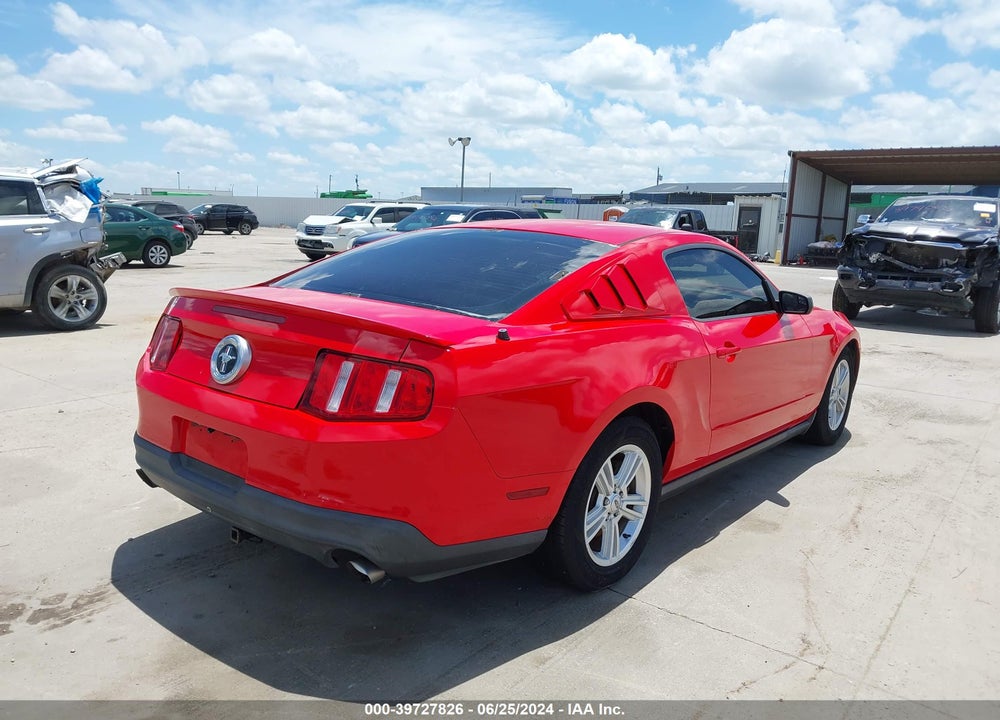 2012 FORD MUSTANG V6 VIN: 1ZVBP8AM4C5260507