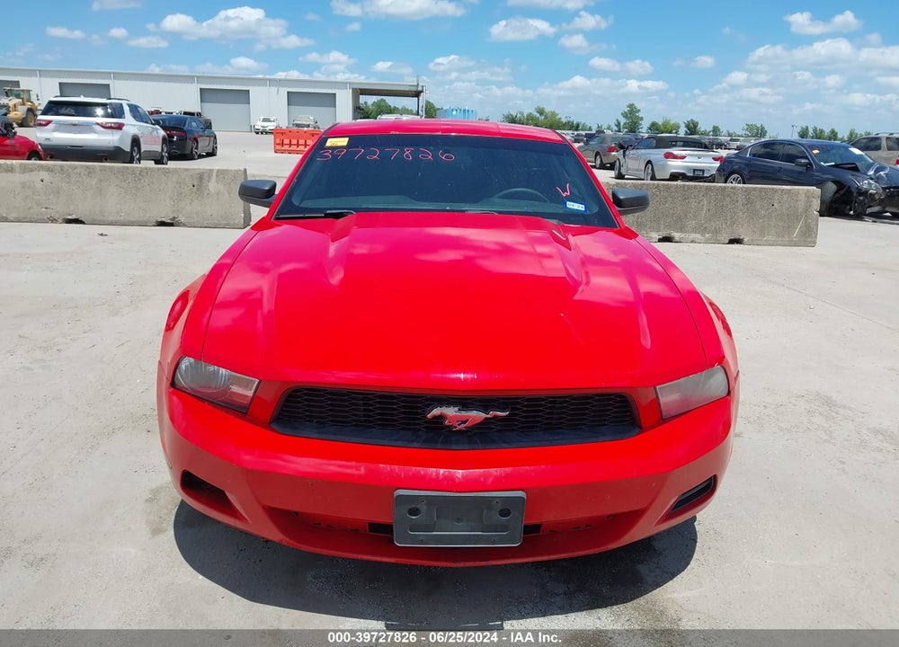 2012 FORD MUSTANG V6 VIN: 1ZVBP8AM4C5260507