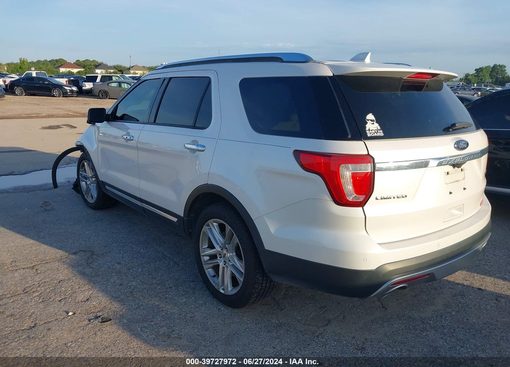 2016 FORD EXPLORER LIMITED VIN: 1FM5K7F85GGA84870
