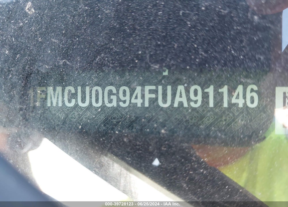 2015 FORD ESCAPE SE VIN: 1FMCU0G94FUA91146