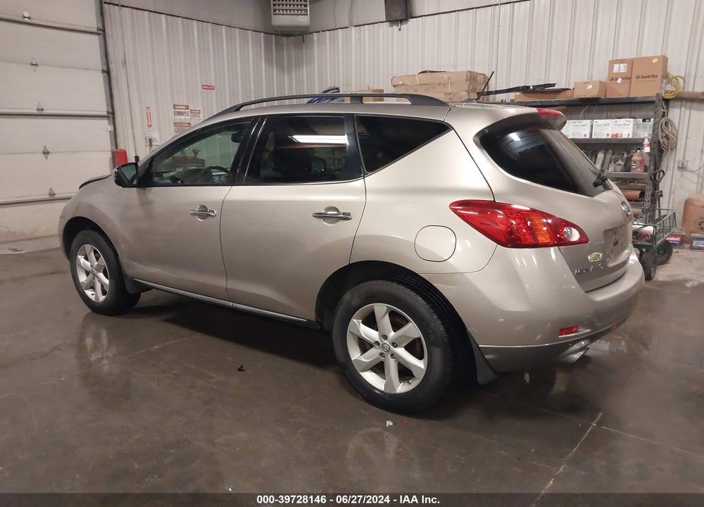 2010 NISSAN MURANO SL VIN: JN8AZ1MW5AW138103