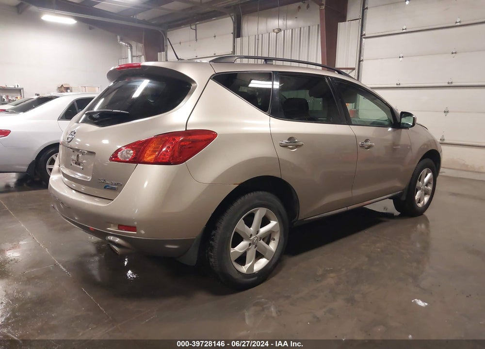 2010 NISSAN MURANO SL VIN: JN8AZ1MW5AW138103