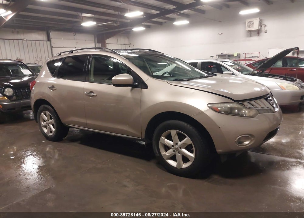 2010 NISSAN MURANO SL VIN: JN8AZ1MW5AW138103