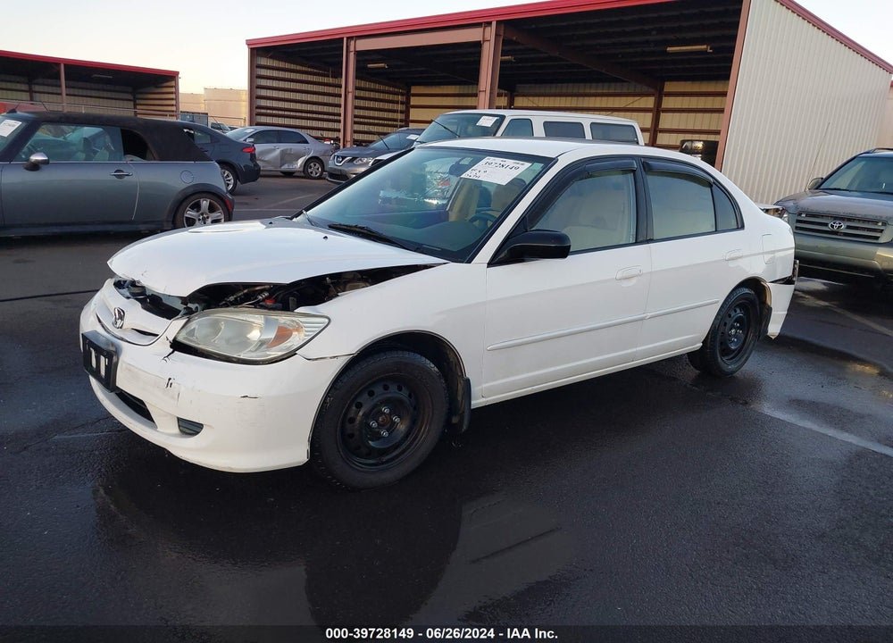 2005 HONDA CIVIC LX VIN: 2HGES16635H557698