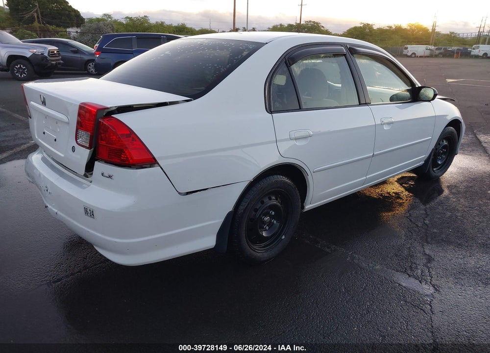 2005 HONDA CIVIC LX VIN: 2HGES16635H557698