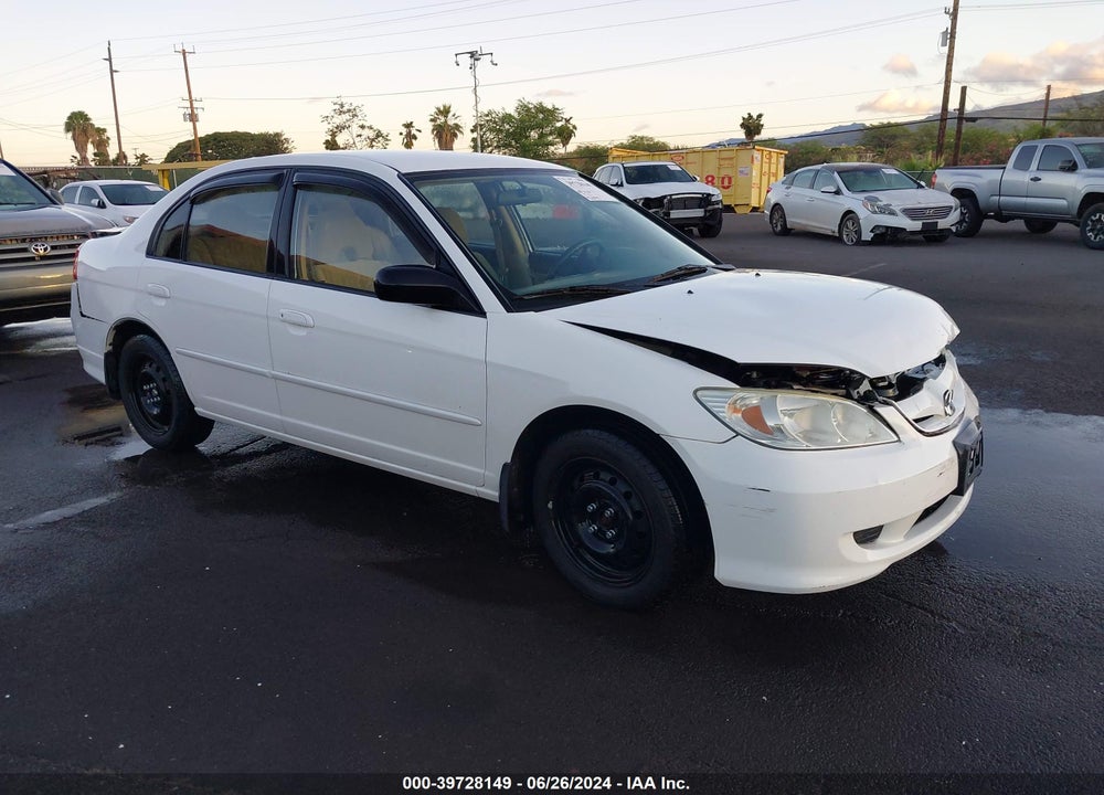 2005 HONDA CIVIC LX VIN: 2HGES16635H557698