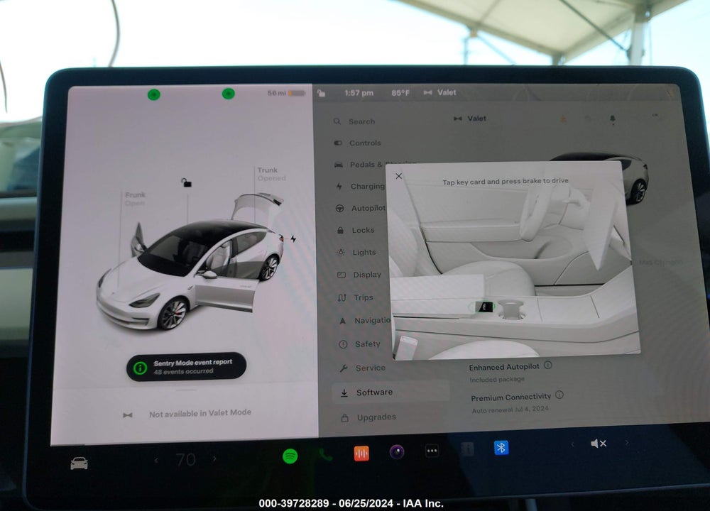 2018 TESLA MODEL 3 LONG RANGE/PERFORMANCE VIN: 5YJ3E1EB4JF081375