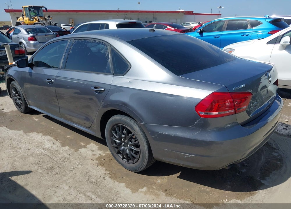 2013 VOLKSWAGEN PASSAT 2.5L S VIN: 1VWAP7A38DC023352