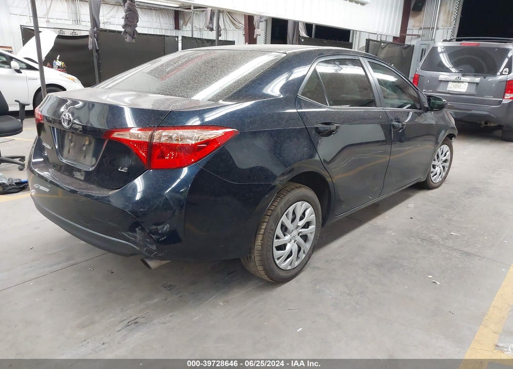 2019 TOYOTA COROLLA LE VIN: 2T1BURHE5KC178769