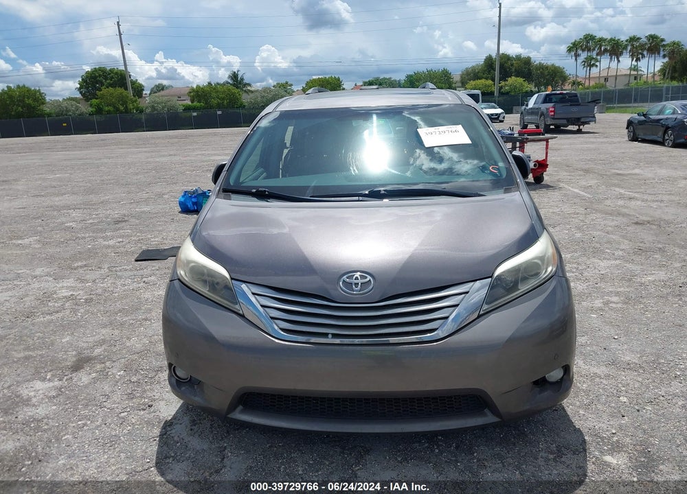 2015 TOYOTA SIENNA LIMITED 7 PASSENGER VIN: 5TDYK3DC5FS676520